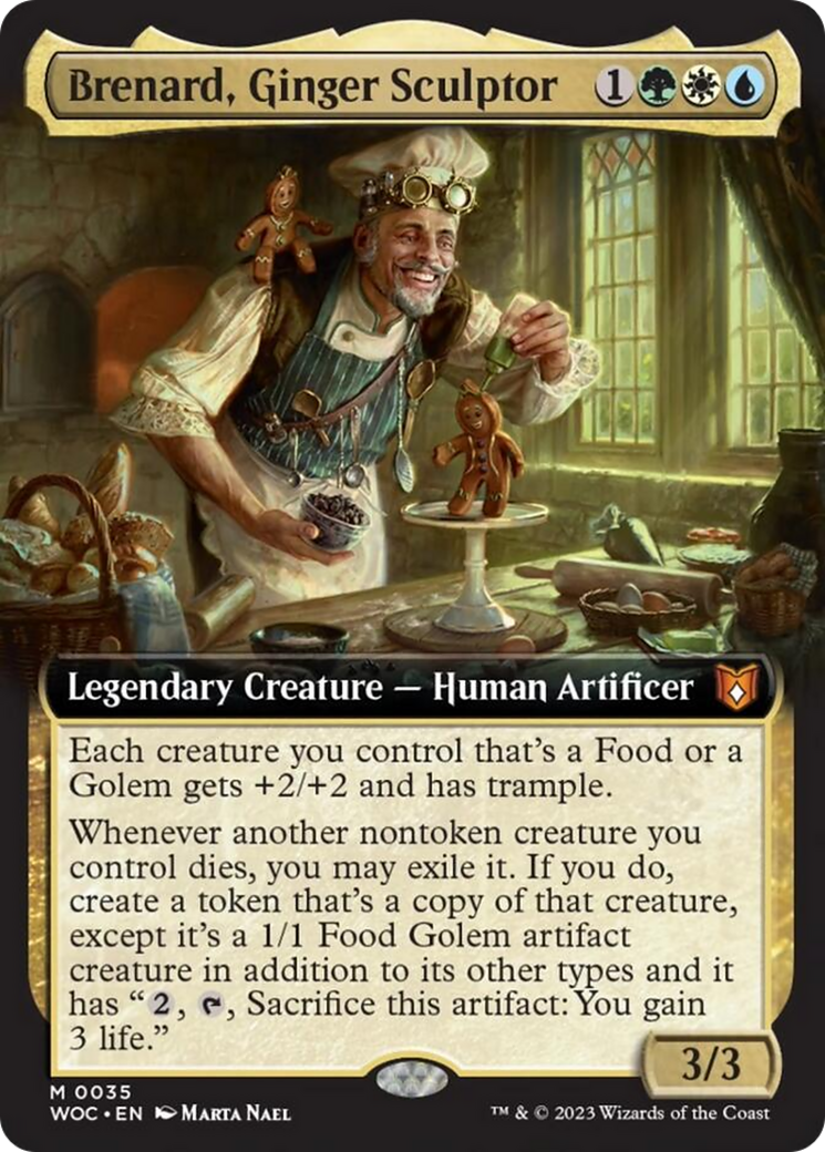 Brenard, Ginger Sculptor (Extended Art) [Wilds of Eldraine Commander] | Gamers Paradise