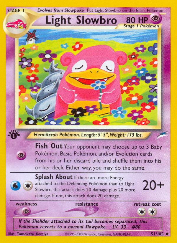 Light Slowbro (51/105) [Neo Destiny 1st Edition] | Gamers Paradise