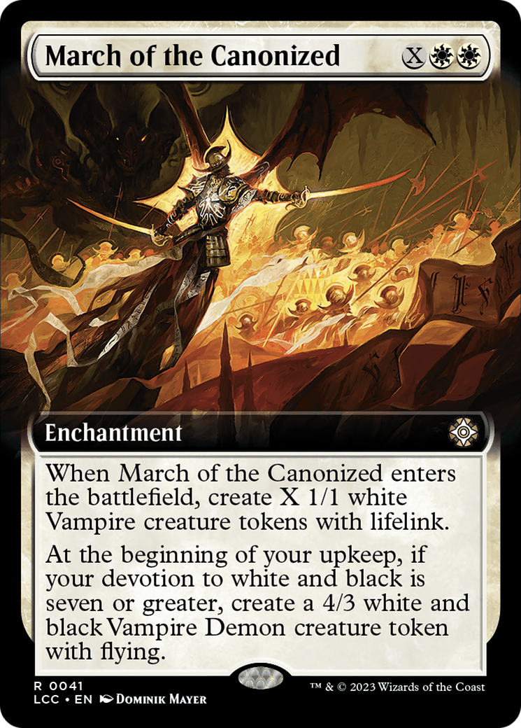 March of the Canonized (Extended Art) [The Lost Caverns of Ixalan Commander] | Gamers Paradise