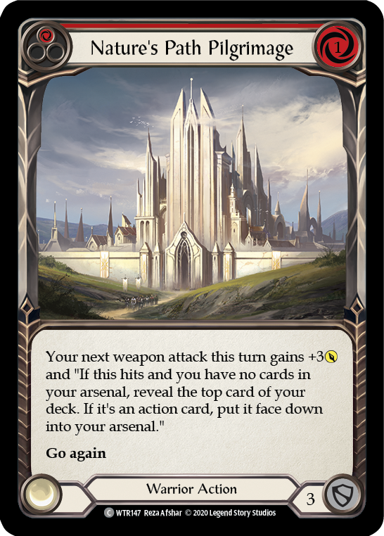 Nature's Path Pilgrimage (Red) [U-WTR147] (Welcome to Rathe Unlimited)  Unlimited Rainbow Foil | Gamers Paradise