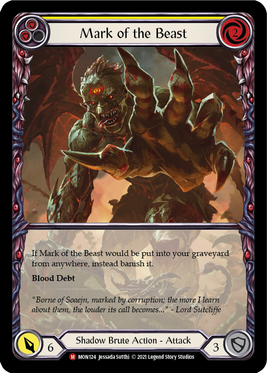 Mark of the Beast [MON124-EA] 1st Edition Rainbow Foil | Gamers Paradise