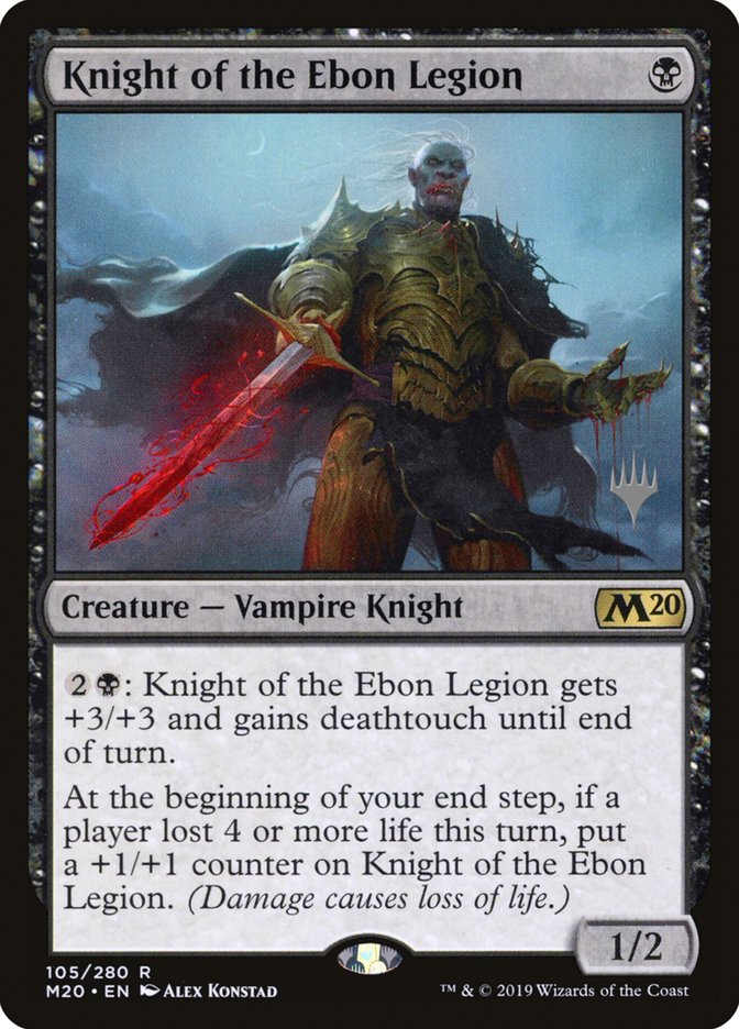 Knight of the Ebon Legion (Promo Pack) [Core Set 2020 Promos] | Gamers Paradise