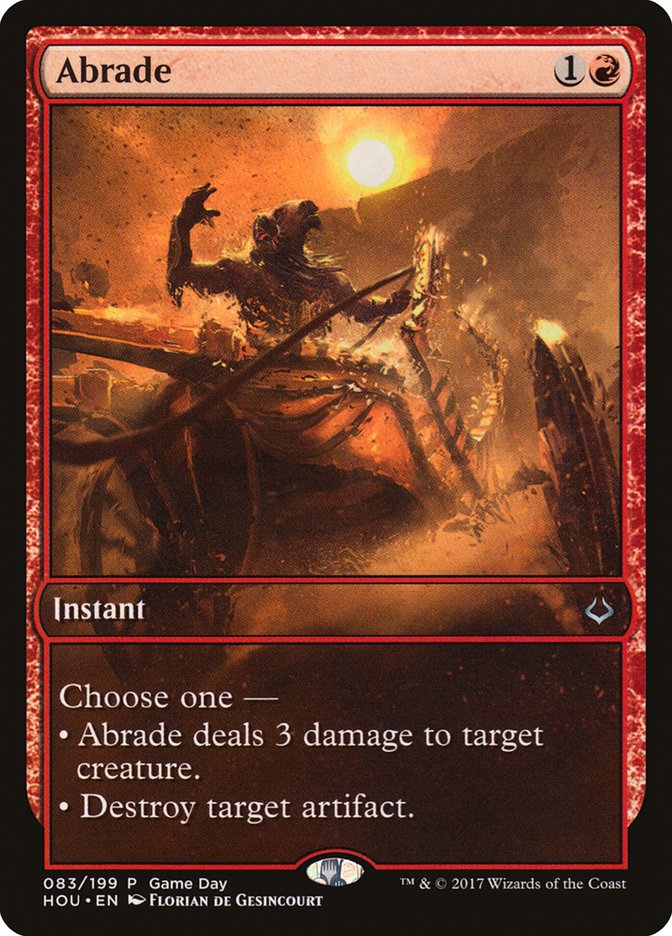 Abrade (Game Day) [Hour of Devastation Promos] | Gamers Paradise