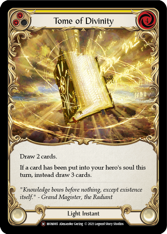 Tome of Divinity [U-MON065-RF] Unlimited Rainbow Foil | Gamers Paradise