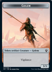 Golem (027) // Thopter Double-Sided Token [Commander 2021 Tokens] | Gamers Paradise