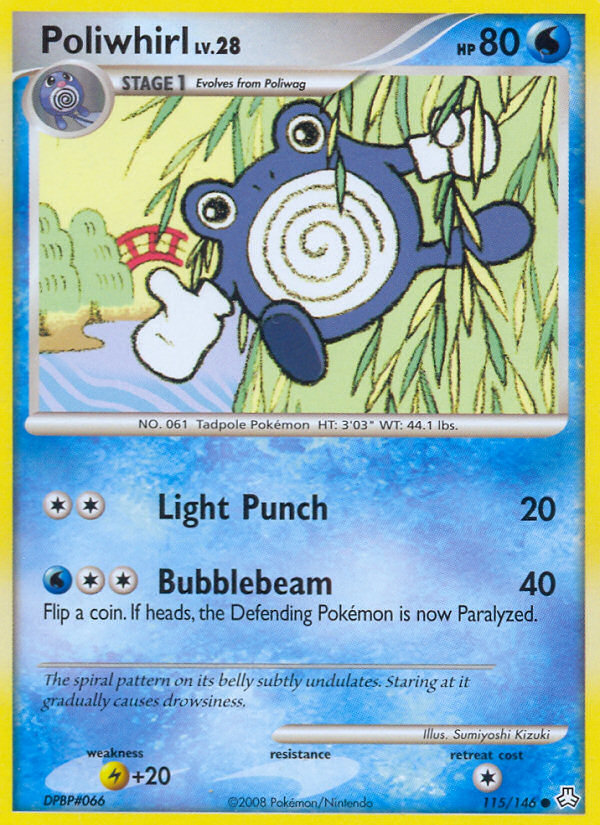 Poliwhirl (115/146) [Diamond & Pearl: Legends Awakened] | Gamers Paradise