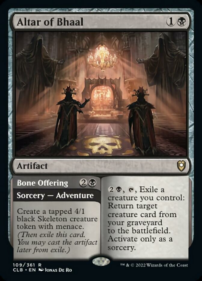 Altar of Bhaal // Bone Offering [Commander Legends: Battle for Baldur's Gate] | Gamers Paradise