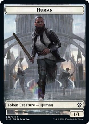 Human // Snake Double-Sided Token [Dominaria United Commander Tokens] | Gamers Paradise