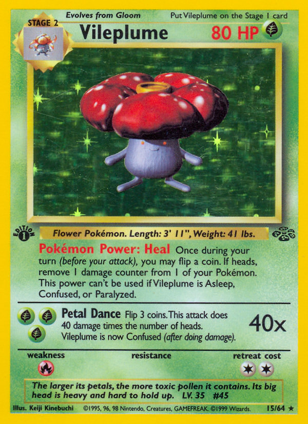 Vileplume (15/64) [Jungle 1st Edition] | Gamers Paradise