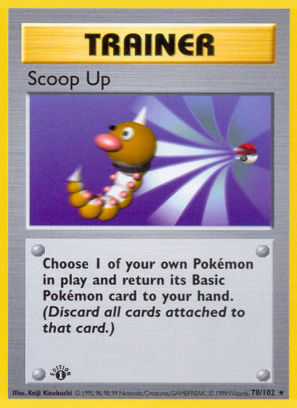 Scoop Up (78/102) (Shadowless) [Base Set 1st Edition] | Gamers Paradise