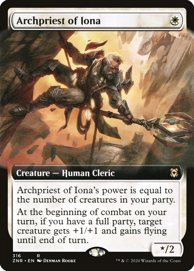 Archpriest of Iona (Extended Art) [Zendikar Rising] | Gamers Paradise