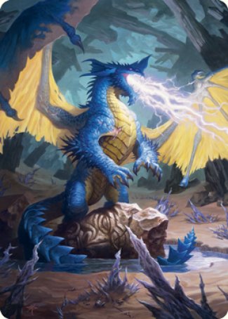 Blue Dragon Art Card [Dungeons & Dragons: Adventures in the Forgotten Realms Art Series] | Gamers Paradise