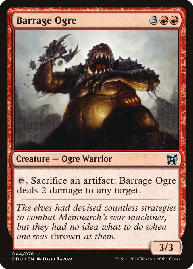 Barrage Ogre [Duel Decks: Elves vs. Inventors] | Gamers Paradise