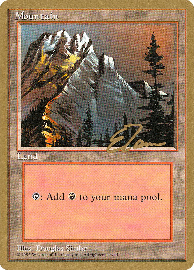 Mountain (et373) (Eric Tam) [Pro Tour Collector Set] | Gamers Paradise