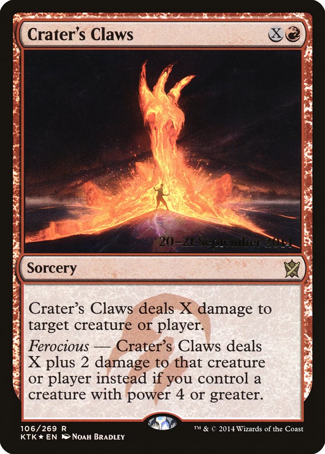 Crater's Claws [Khans of Tarkir Prerelease Promos] | Gamers Paradise