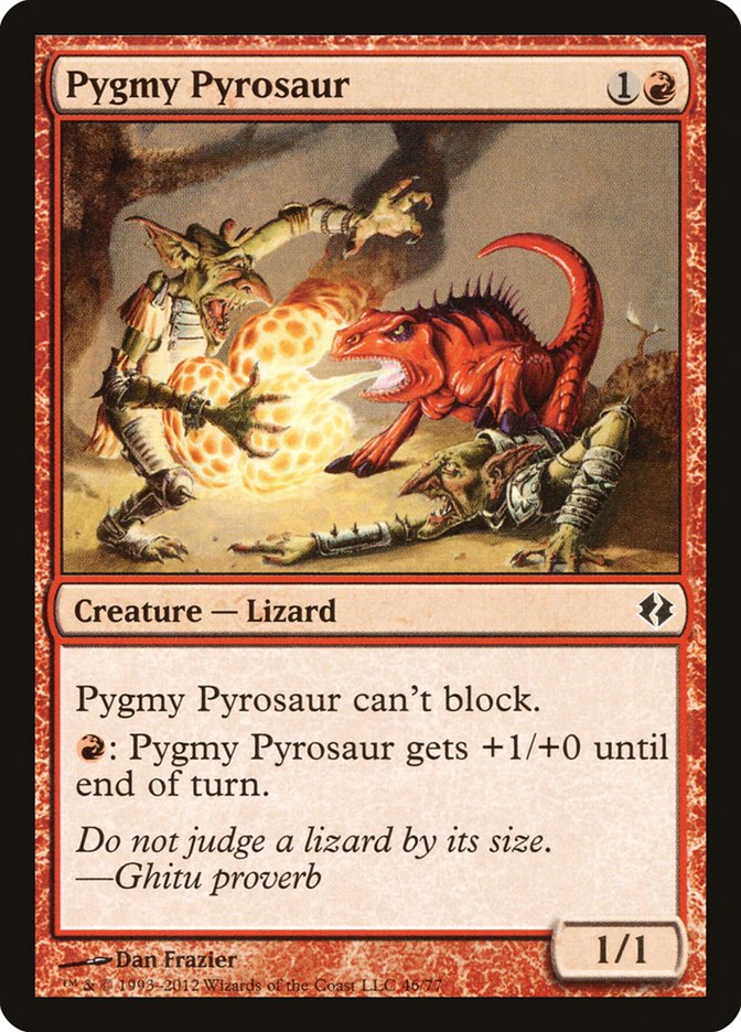 Pygmy Pyrosaur [Duel Decks: Venser vs. Koth] | Gamers Paradise