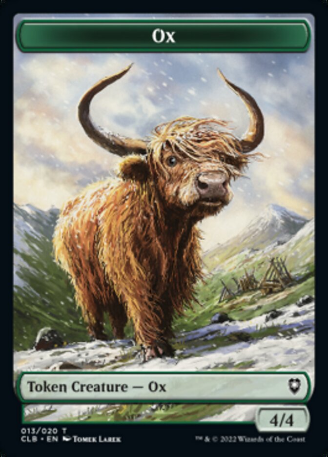 Ox Token [Commander Legends: Battle for Baldur's Gate Tokens] | Gamers Paradise