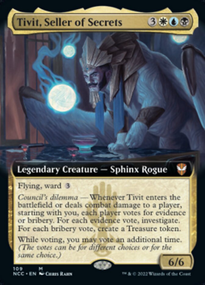 Tivit, Seller of Secrets (Extended Art) [Streets of New Capenna Commander] | Gamers Paradise