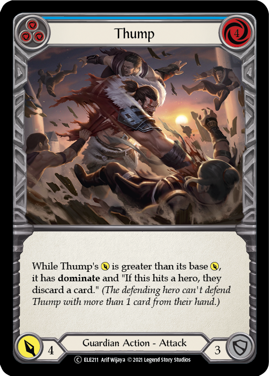 Thump (Blue) [U-ELE211] Unlimited Rainbow Foil | Gamers Paradise