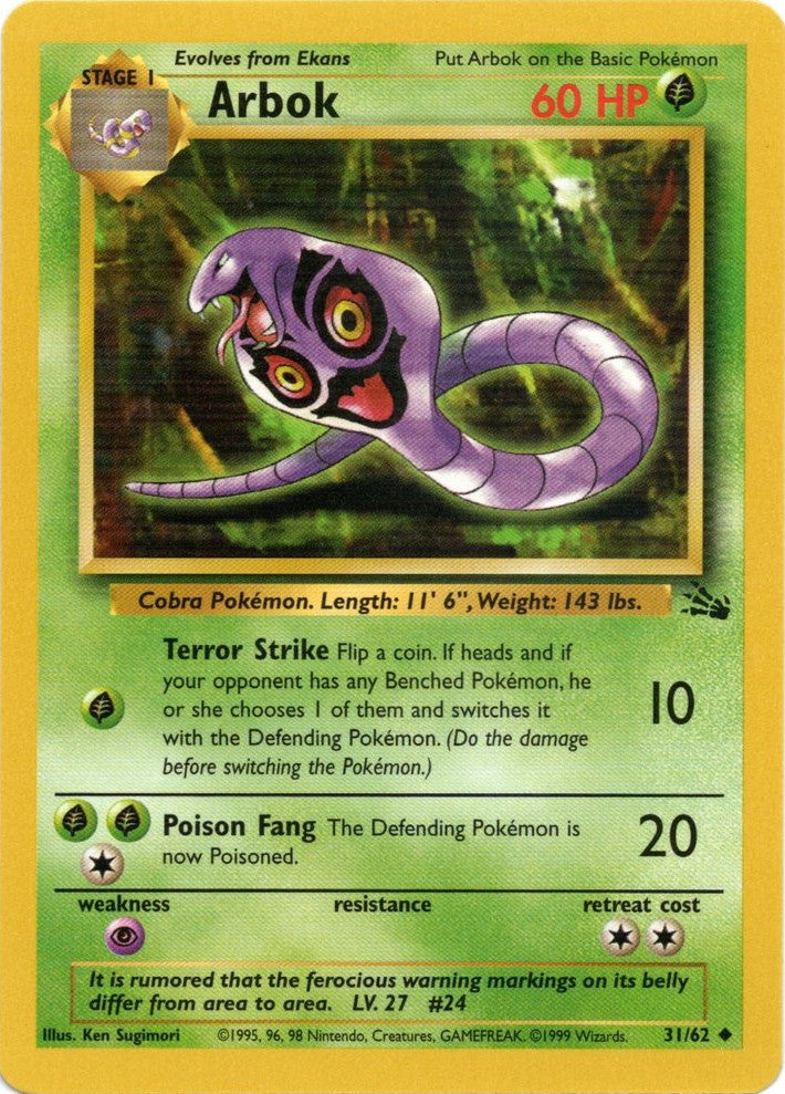 Arbok (31/62) [Fossil Unlimited] | Gamers Paradise