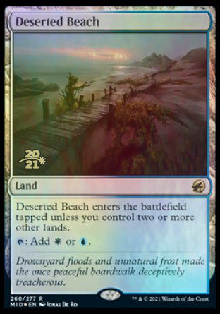 Deserted Beach [Innistrad: Midnight Hunt Prerelease Promos] | Gamers Paradise