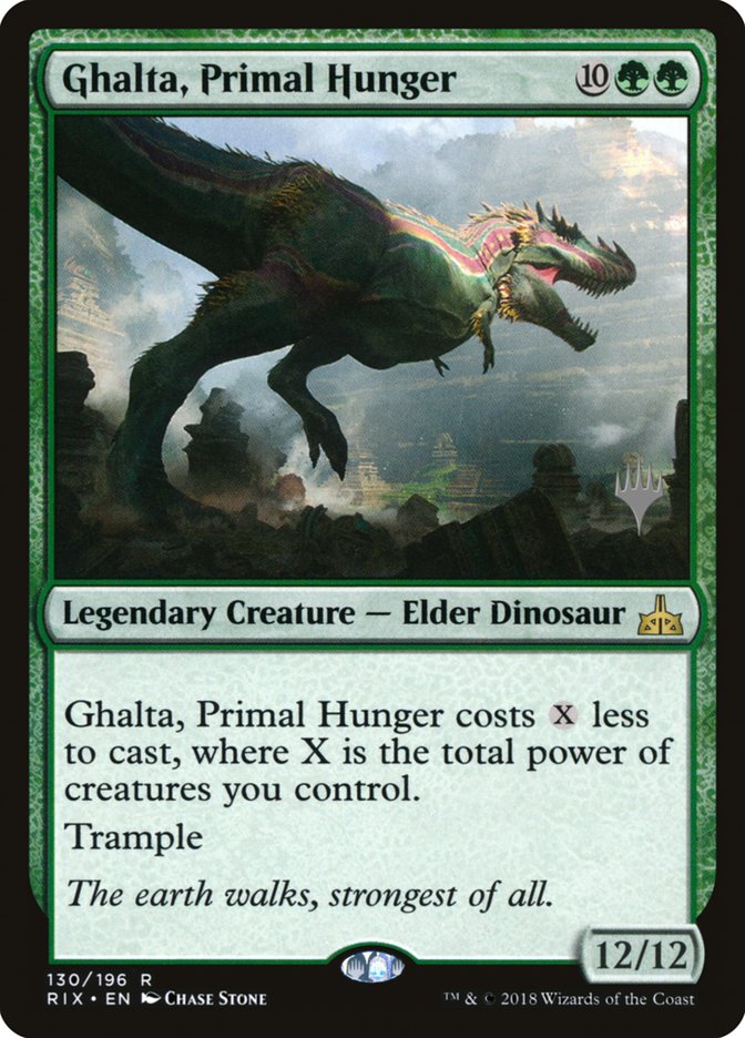 Ghalta, Primal Hunger (Promo Pack) [Rivals of Ixalan Promos] | Gamers Paradise