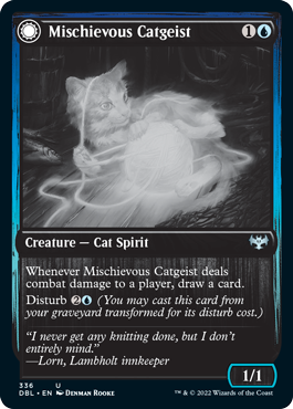 Mischievous Catgeist // Catlike Curiosity [Innistrad: Double Feature] | Gamers Paradise