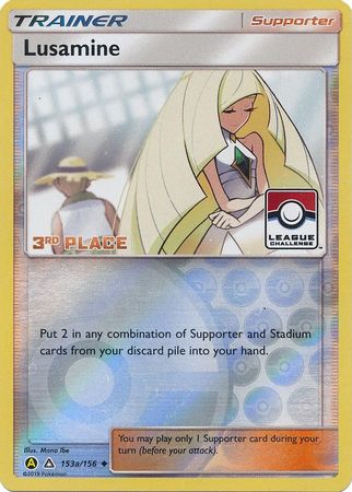 Lusamine (153a/156) (League Challenge Alt Art 3rd Place) [Sun & Moon: Ultra Prism] | Gamers Paradise