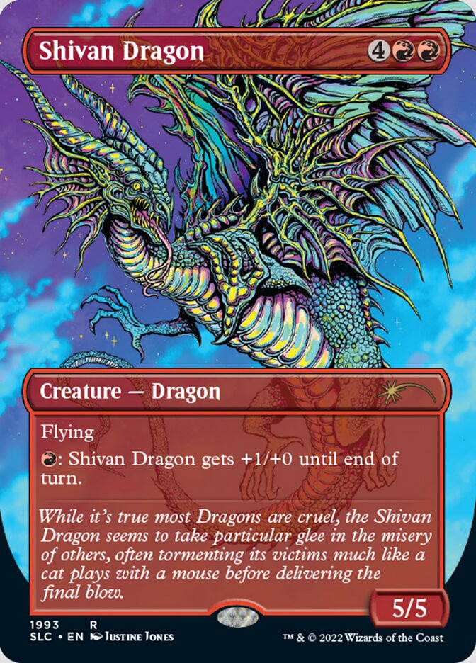 Shivan Dragon (Borderless) [Secret Lair 30th Anniversary Countdown Kit] | Gamers Paradise