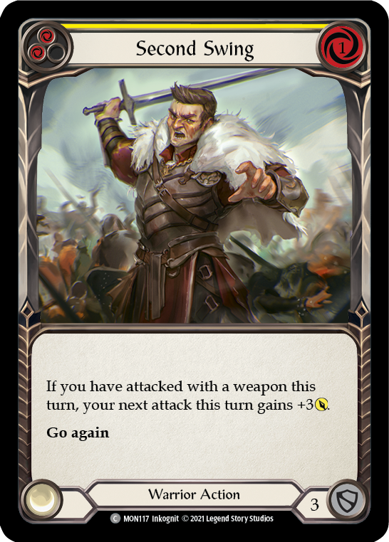 Second Swing (Yellow) [MON117-RF] 1st Edition Rainbow Foil | Gamers Paradise