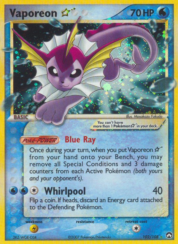 Vaporeon Star (102/108) [EX: Power Keepers] | Gamers Paradise