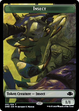 Insect Token [Dominaria Remastered Tokens] | Gamers Paradise