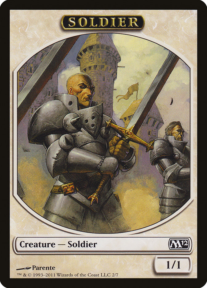 Soldier Token [Magic 2012 Tokens] | Gamers Paradise