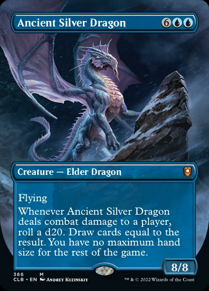Ancient Silver Dragon (Borderless Alternate Art) [Commander Legends: Battle for Baldur's Gate] | Gamers Paradise