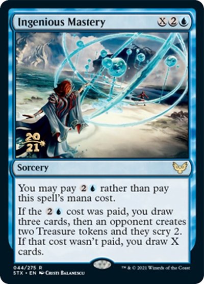 Ingenious Mastery [Strixhaven: School of Mages Prerelease Promos] | Gamers Paradise