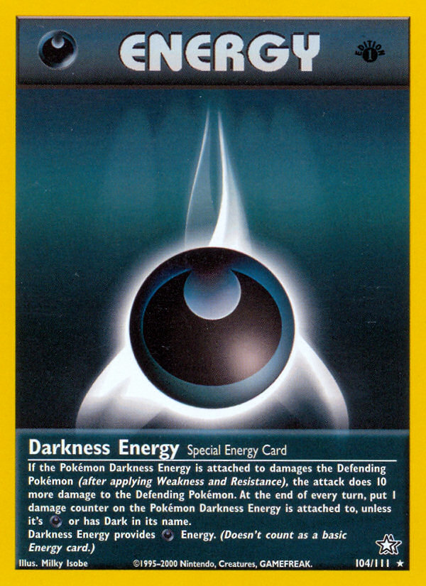 Darkness Energy (104/111) [Neo Genesis 1st Edition] | Gamers Paradise
