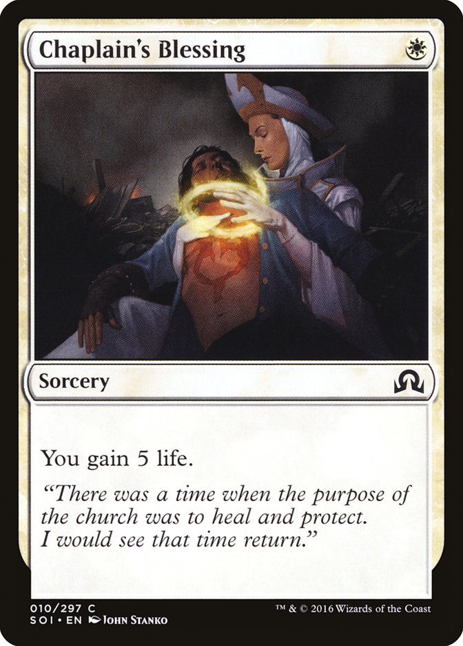 Chaplain's Blessing [Shadows over Innistrad] | Gamers Paradise
