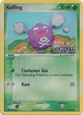 Koffing (72/113) (Stamped) [EX: Delta Species] | Gamers Paradise