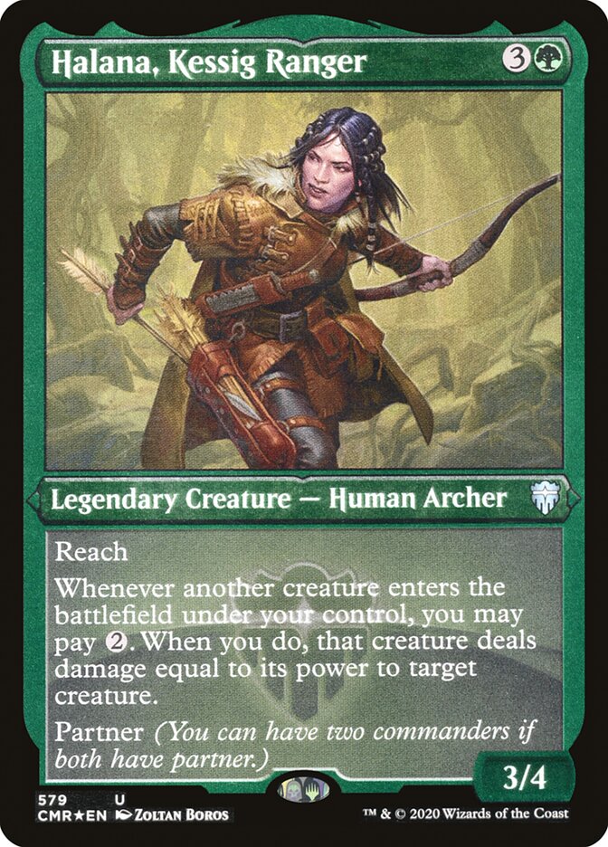 Halana, Kessig Ranger (Foil Etched) [Commander Legends] | Gamers Paradise