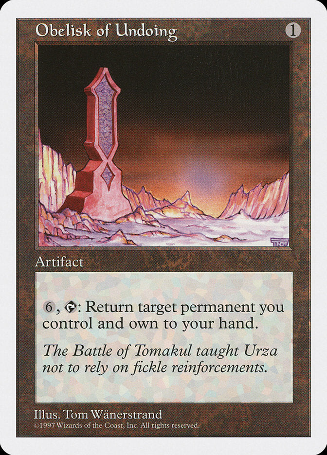 Obelisk of Undoing [Fifth Edition] | Gamers Paradise