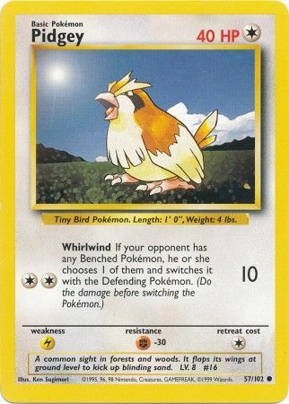 Pidgey (57/102) [Base Set Unlimited] | Gamers Paradise