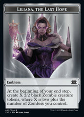 Liliana, the Last Hope Emblem // Spirit (002) Double-Sided Token [Double Masters 2022 Tokens] | Gamers Paradise