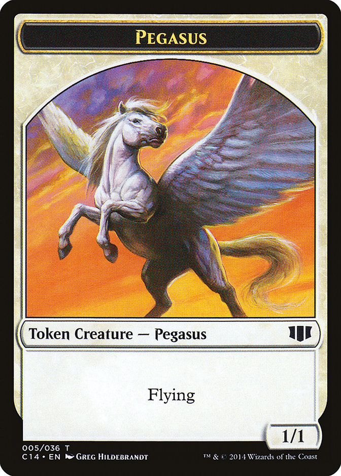 Kor Soldier // Pegasus Double-Sided Token [Commander 2014 Tokens] | Gamers Paradise