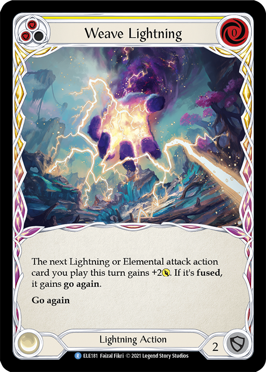 Weave Lightning (Yellow) [ELE181] (Tales of Aria)  1st Edition Normal | Gamers Paradise