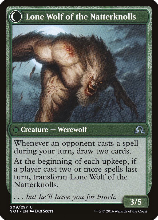 Hermit of the Natterknolls // Lone Wolf of the Natterknolls [Shadows over Innistrad] | Gamers Paradise