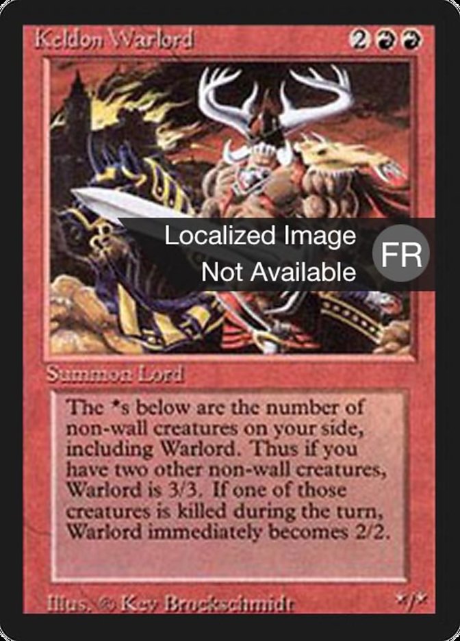 Keldon Warlord [Foreign Black Border] | Gamers Paradise