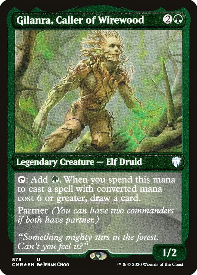 Gilanra, Caller of Wirewood (Etched) [Commander Legends] | Gamers Paradise