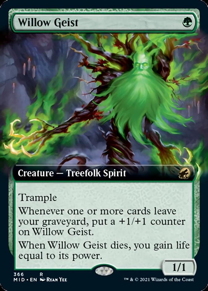 Willow Geist (Extended Art) [Innistrad: Midnight Hunt] | Gamers Paradise