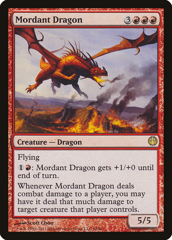 Mordant Dragon [Duel Decks: Knights vs. Dragons] | Gamers Paradise