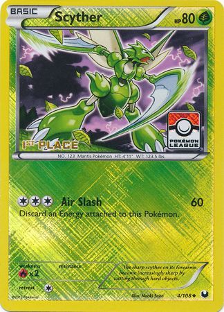 Scyther (4/108) (League Promo 1st Place) [Black & White: Dark Explorers] | Gamers Paradise